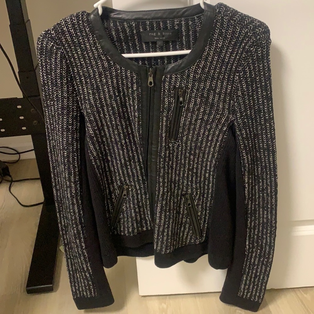 Rag & Bone Zip Up Sweater